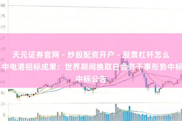 天元证券官网 - 炒股配资开户 - 股票杠杆怎么注册 中电港招标成果：世界期间换取日会务干事形势中标公告